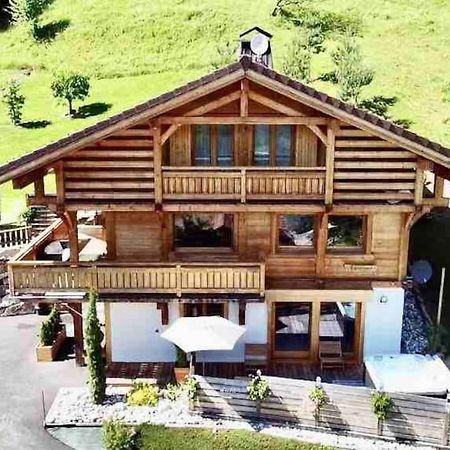 Androsace Appartement Dans Chalet Bois Avec Jacuzzi Privatif Terrasse Et Vue Montagne Les Villards-sur-Thônes Eksteriør billede